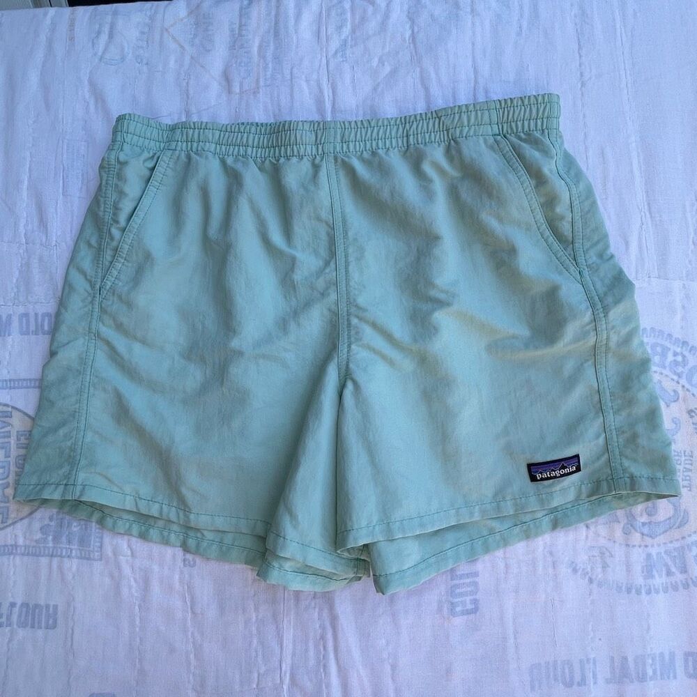 Patagonia Men's Mint Green Swim Trunks
